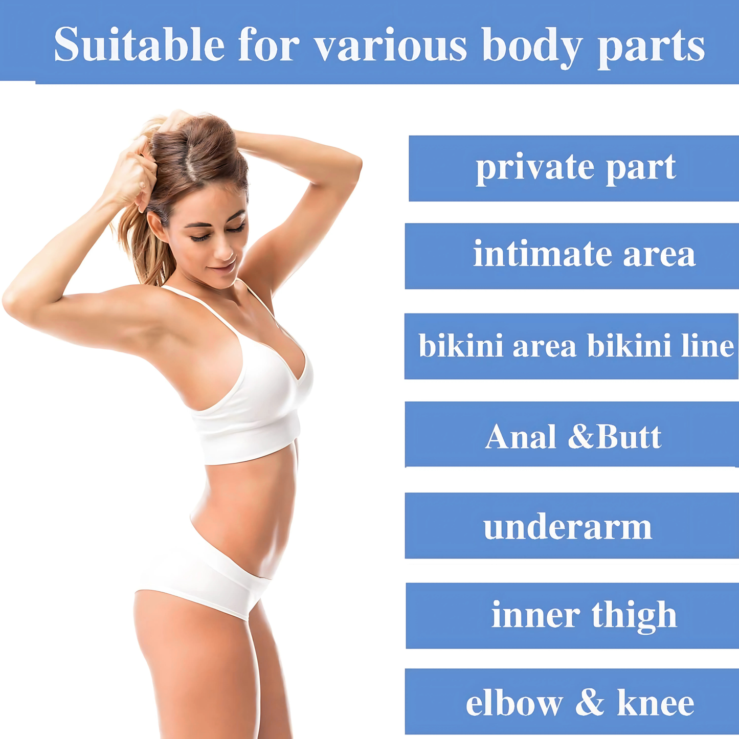 Whitening Cream for Intimate Area, Private Parts, Underarm, Knees, Elbows, Inner Thigh, Bikini Areas