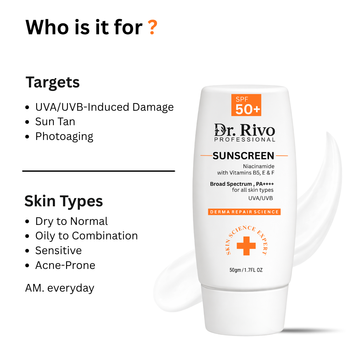 Sunscreen SPF 50+ PA++++