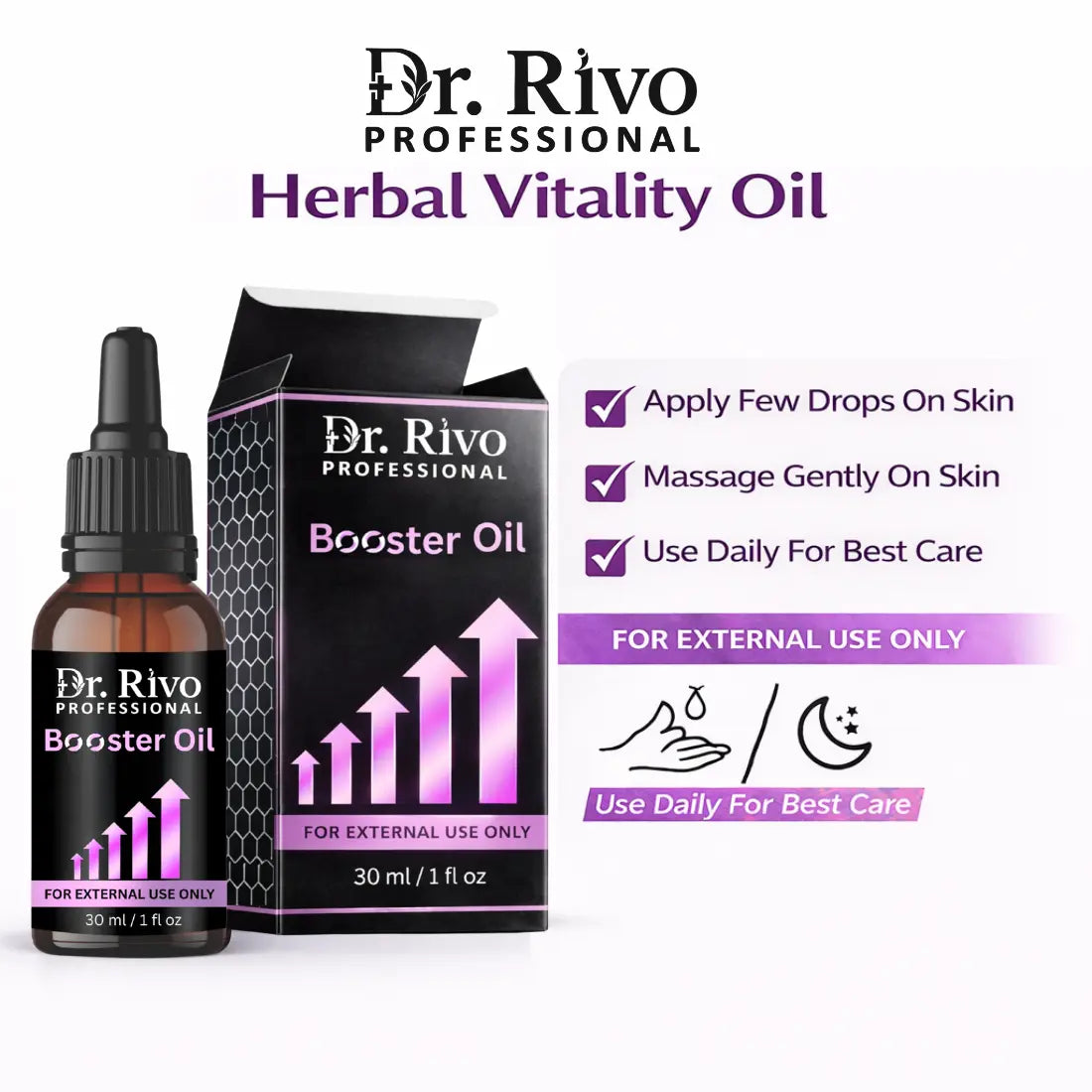 Ayurvedic Booster Massage oil For Men Dr.Rivo PROFESSIONAL