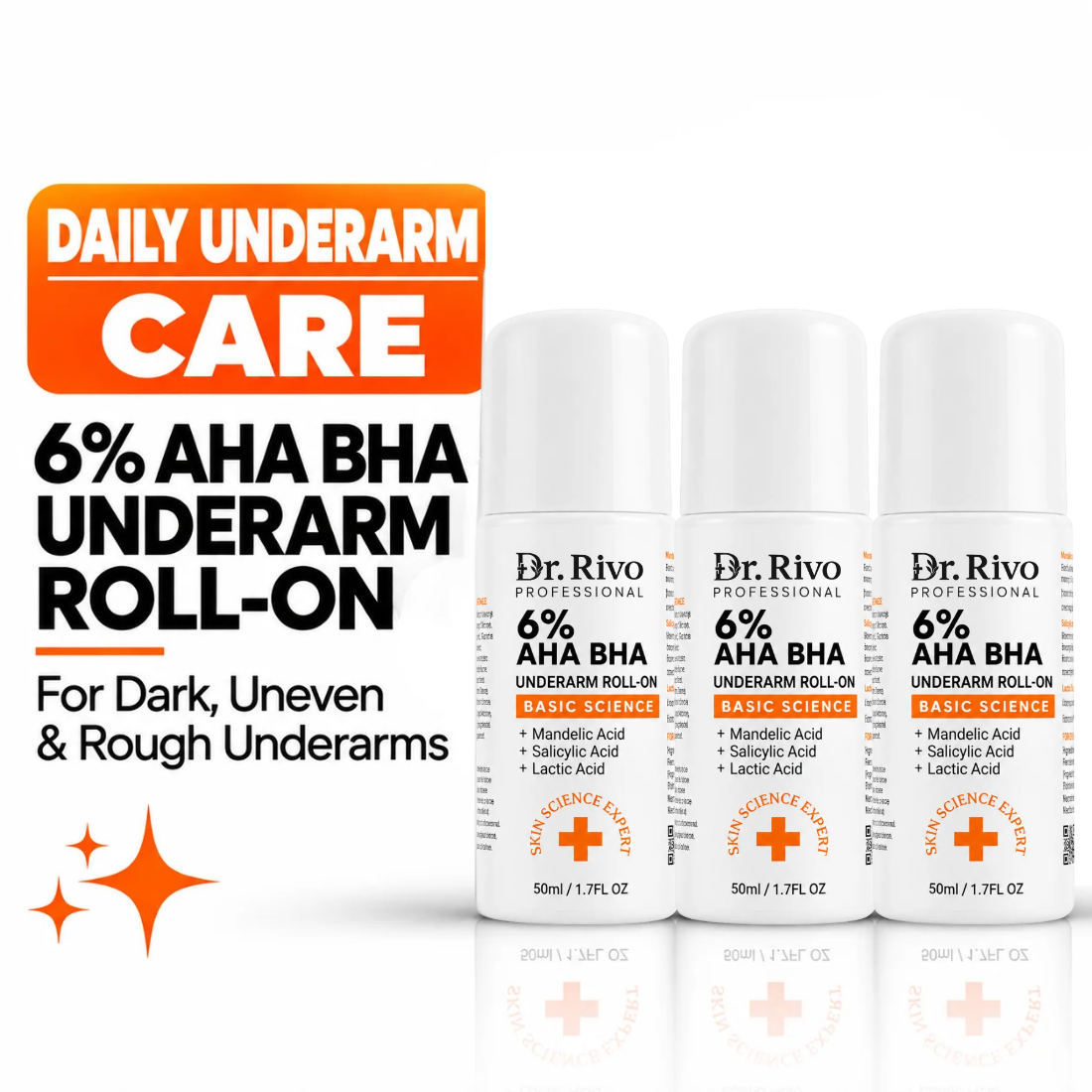 6% AHA BHA Underarm Roll On