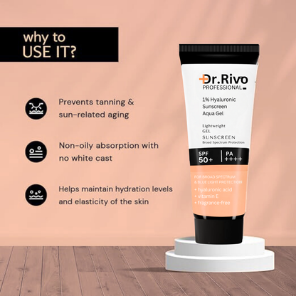 Sunscreen - SPF 50+ PA++++ Gel based sunscreen | Broad spectrum | No White Cast | Lightweight | Non greasy  (50 g)