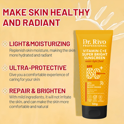 Sunscreen - SPF 50+ PA++++ Gel based sunscreen | Broad spectrum | No White Cast | Lightweight | Non greasy  (50 g)
