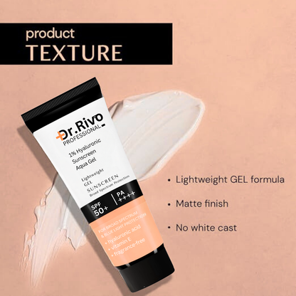 Sunscreen - SPF 50+ PA++++ Gel based sunscreen | Broad spectrum | No White Cast | Lightweight | Non greasy  (50 g)