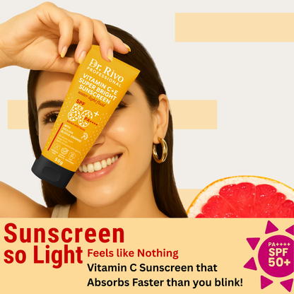 Sunscreen - SPF 50+ PA++++ Gel based sunscreen | Broad spectrum | No White Cast | Lightweight | Non greasy  (50 g)