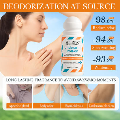 4% AHA BHA Underarm Roll On | For Dark Underarm & Odour Control | Deodorant Roll-on - For Men & Women