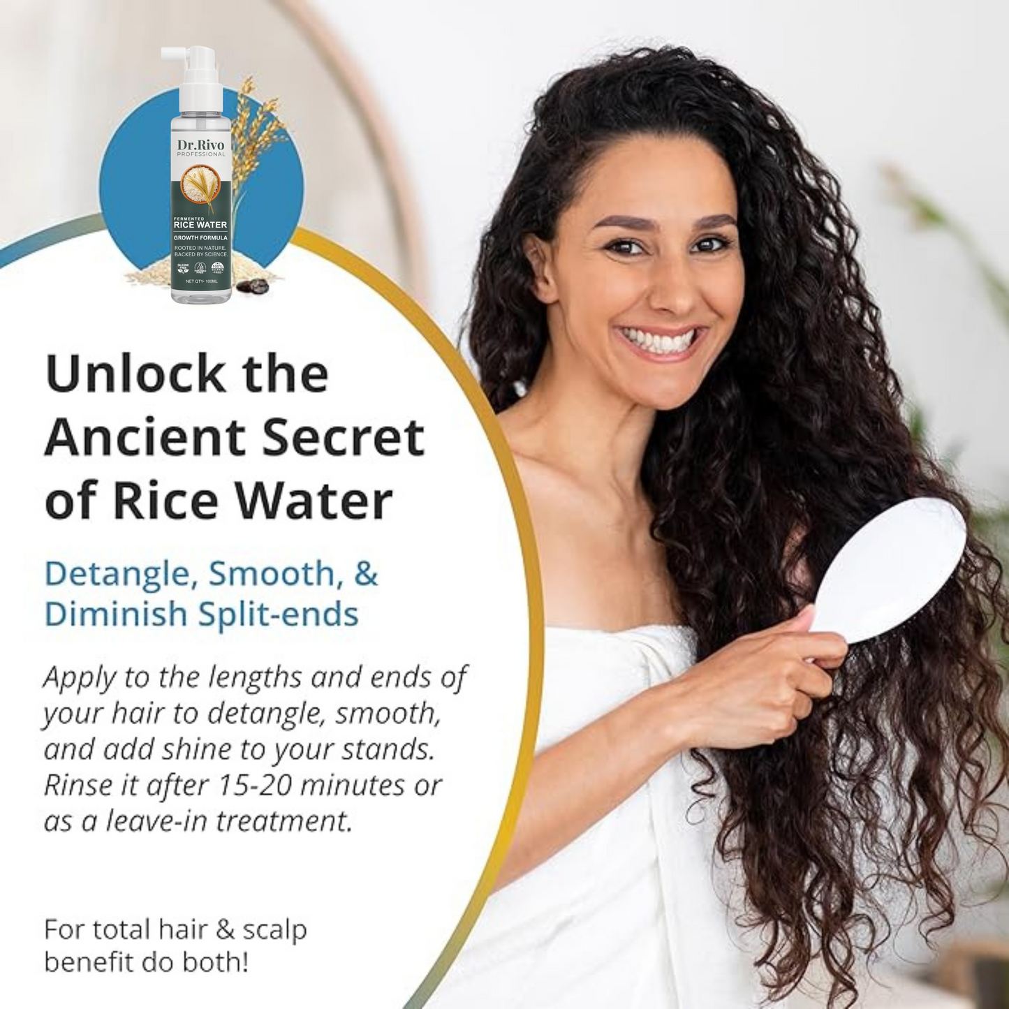 Fermented Rice Water for hair|Reduces Hairfall, Repairs Damage & Nourishing Skin
