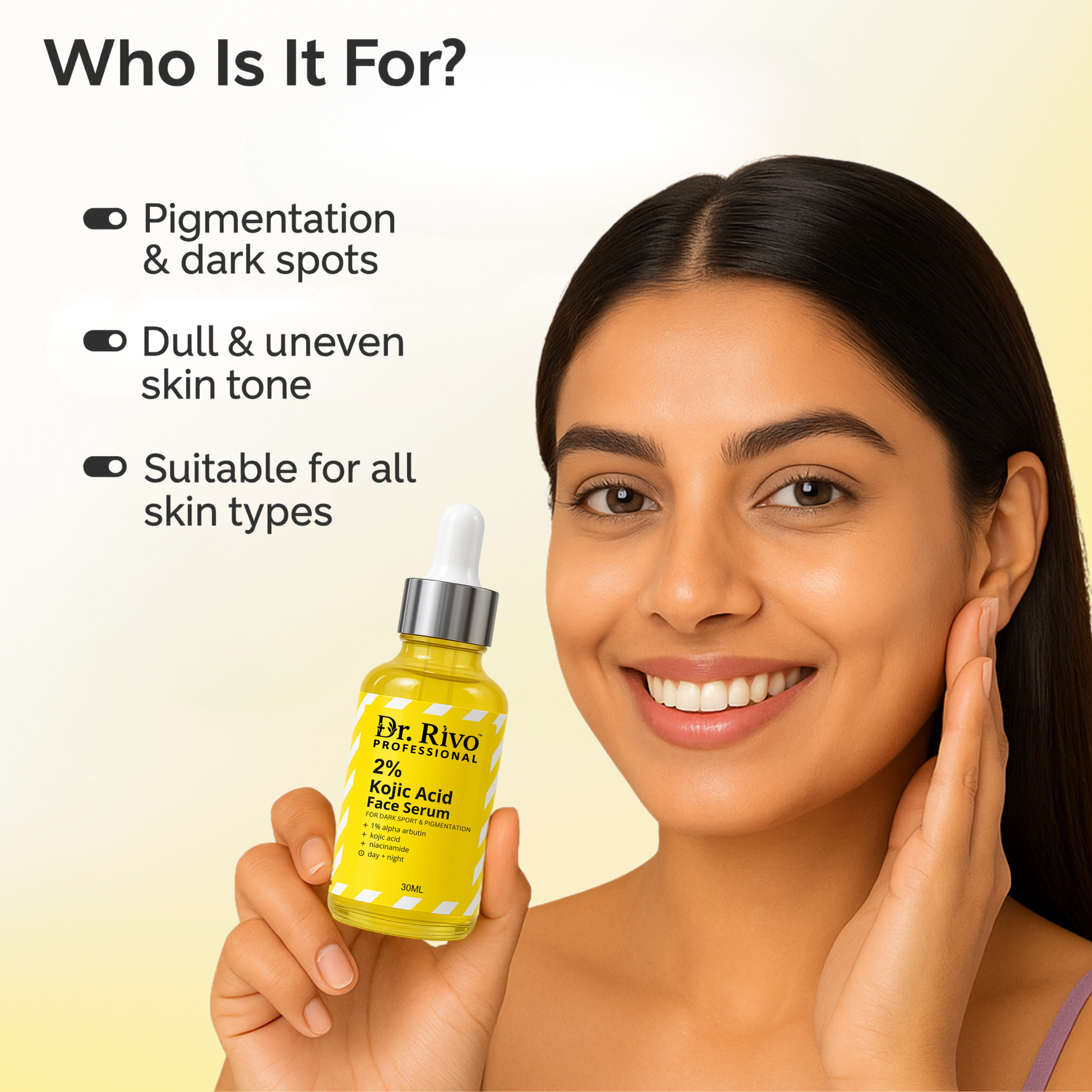 2% Kojic Acid Face Serum Dr.Rivo PROFESSIONAL