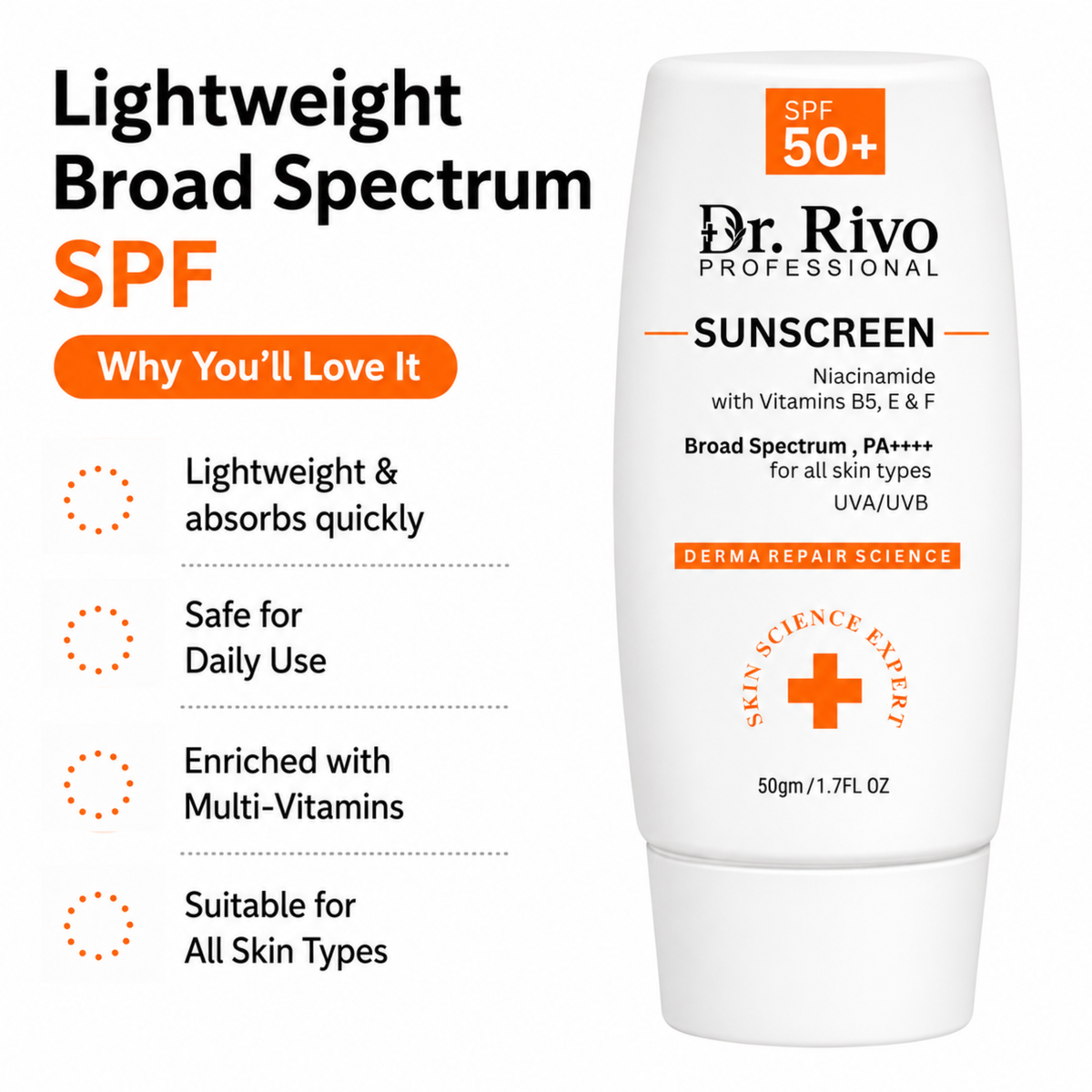 Sunscreen SPF 50+ PA++++