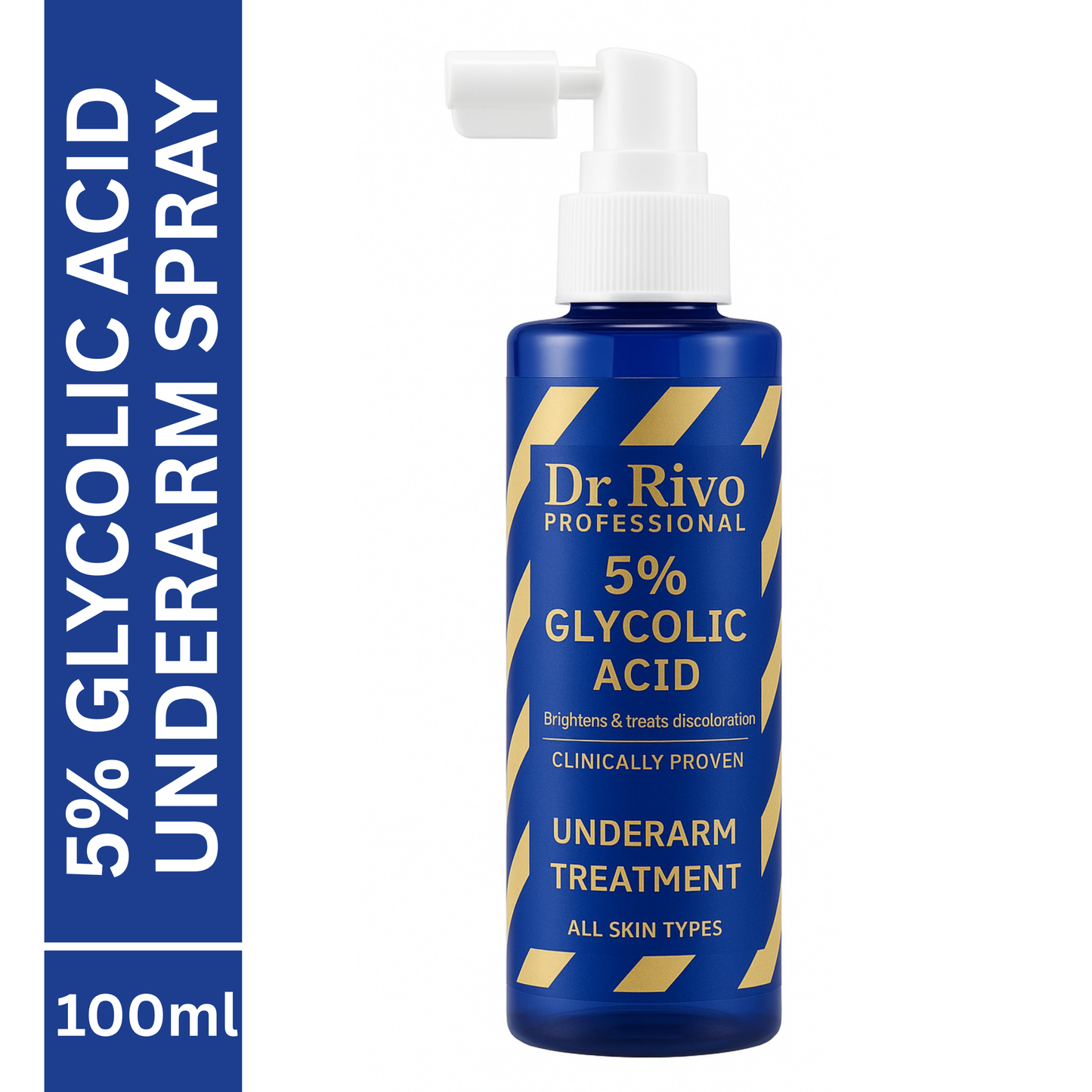 5% Glycolic Acid Underarm Brightening Spray Treatment | Multi- Purpose Spray Men & Women  (100 ml)