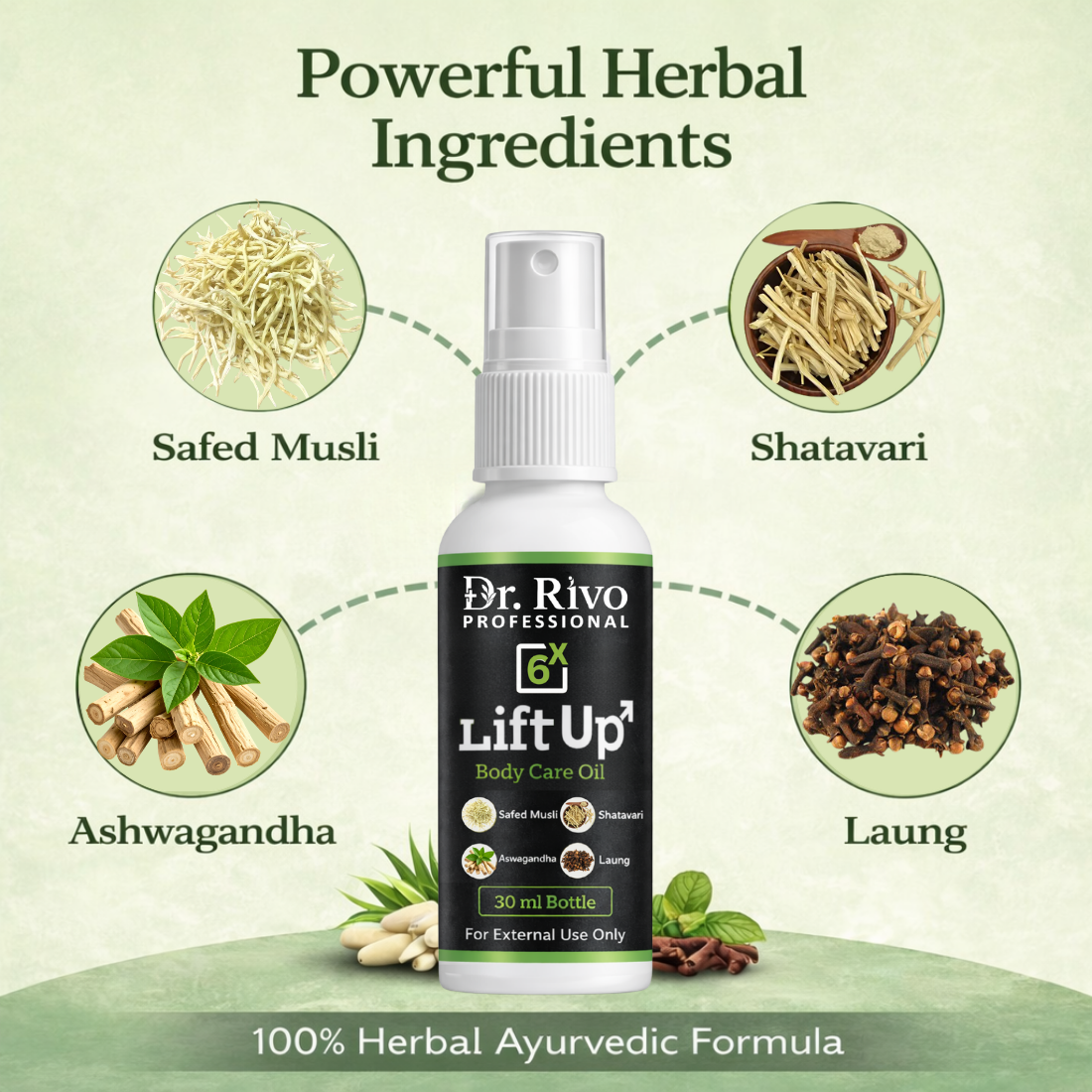 6X LiftUp Body Care Oil for Men