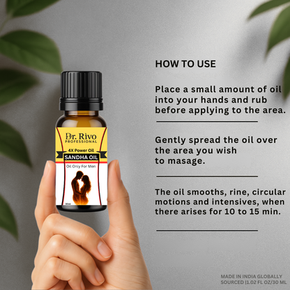 Dr. Rivo Ayurvedic Men’s Wellness Massage Oil – 30ml Ayurvedic oil all Ingredients