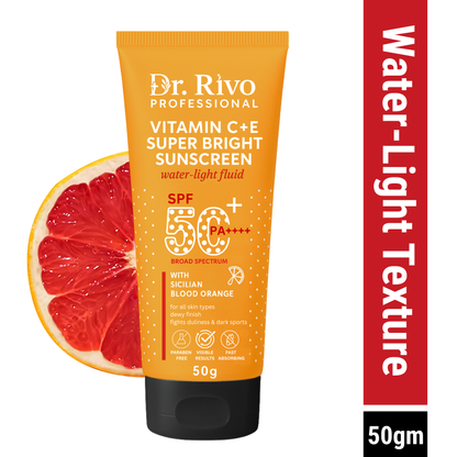 Sunscreen - SPF 50+ PA++++ Gel based sunscreen | Broad spectrum | No White Cast | Lightweight | Non greasy  (50 g)