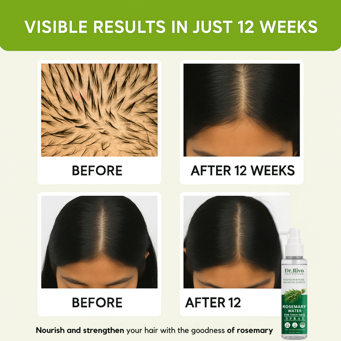 Rosemary Water For Hair Growth & Hair Repair for hair spray men & women  (100 ml)