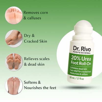 20% Urea Foot Roll-On | For Dry & Cracked Heels  (50 ml, Set of 1)