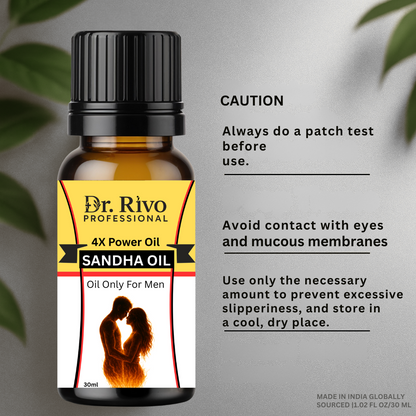 Dr. Rivo Ayurvedic Men’s Wellness Massage Oil – 30ml Ayurvedic oil all Ingredients