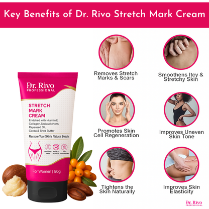 Stretch Marks Removal Cream in During After Pregnancy Delivery  (50 g)