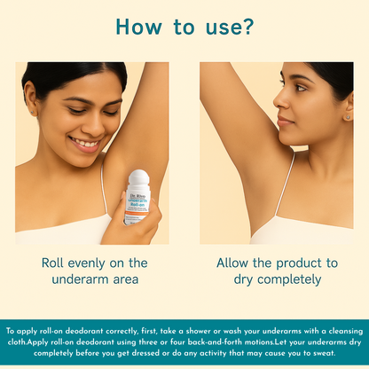 4% AHA BHA Underarm Roll On | For Dark Underarm & Odour Control | Deodorant Roll-on - For Men & Women