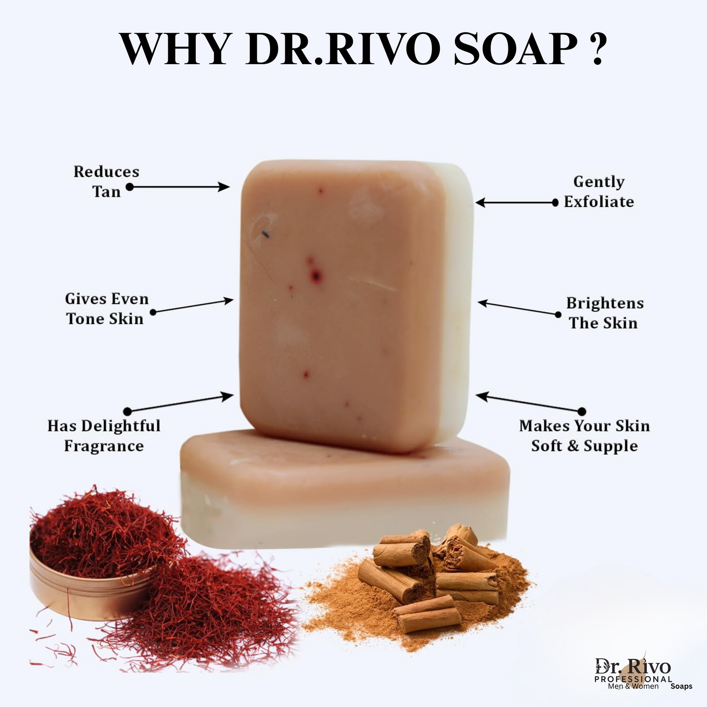 Sandalwood & Saffron Magic Soaps For Bath-DeTan and Glowing Brightening Skin  (100 g)