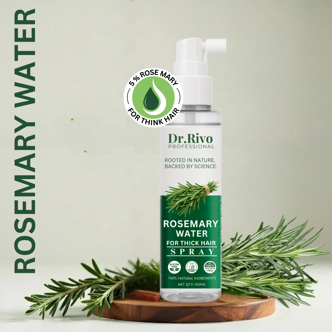 Rosemary Water For Hair Growth & Hair Repair for hair spray men & women  (100 ml)
